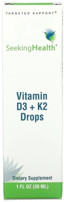 Seeking Health 비타민 D3 플러스 K2 드랍스 1fl oz 30ml, 1개 - 쿠팡
