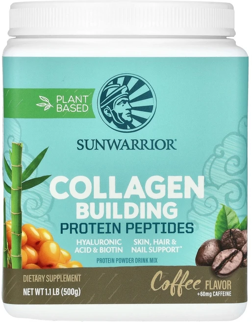 Sunwarrior 콜라겐 형성 및 단백질 펩타이드 커피 500g(1.1lb) Sunwarrior (선워리어), Sunwarrior, 콜라겐 단백질 펩타이드,커피,50, 1개, 500g - 쿠팡
