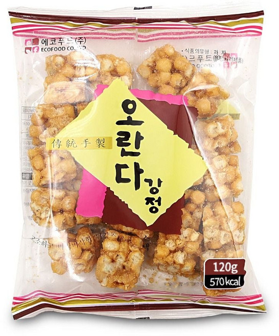 에코푸드 오란다강정 스낵 120g nog5+5mvT