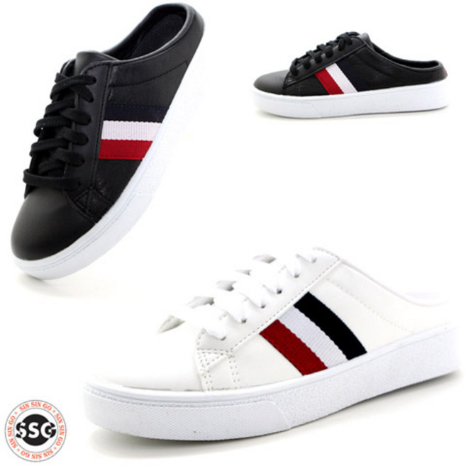 [뮬블로퍼 미끄럼방지 고무창] 국내제작 가볍고 발볼편한 남자 여자 착화감좋은 논슬립 스니커즈 캠퍼스 슬리퍼 운동화