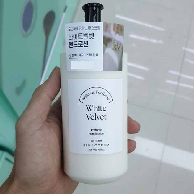 데일리콤마 벨로드 퍼품 핸드로션 화이트벨벳, 1개, 300ml