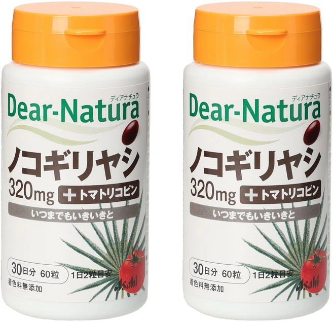 Asahi 디어 내츄라 톱야자 320mg 캡슐, 2개, 60정 - 쿠팡