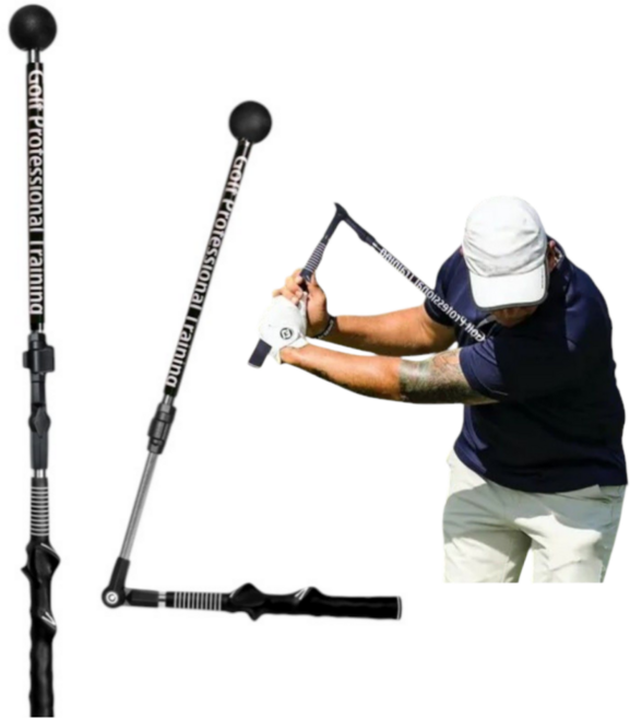 보니따민 임팩트 비거리향상 실내 골프 스윙 연습기, 블랙, 1개