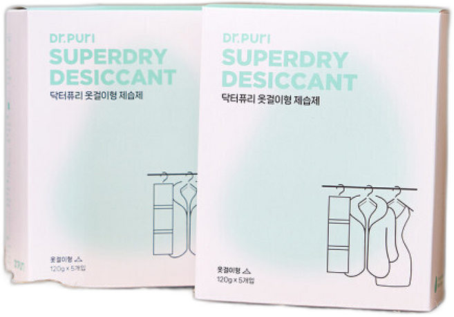 슈퍼드라이 옷걸이형 제습제 입 대용량 옷장, 25개