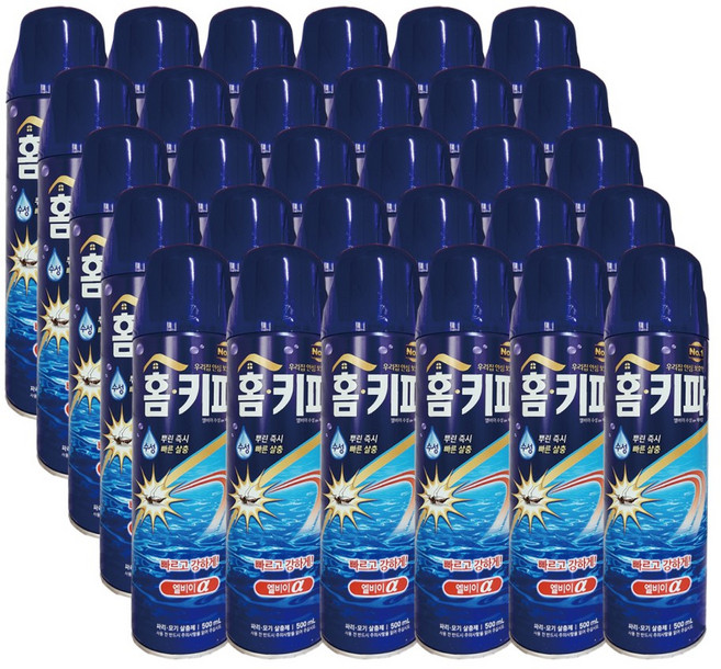 홈키파 엘비이 수성 알파 에어로솔 에어졸 500mL x 30개(1박스)