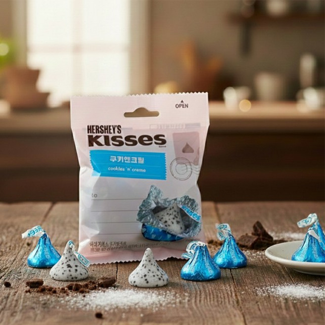 허쉬 키세스봉 쿠앤크 81g 2개