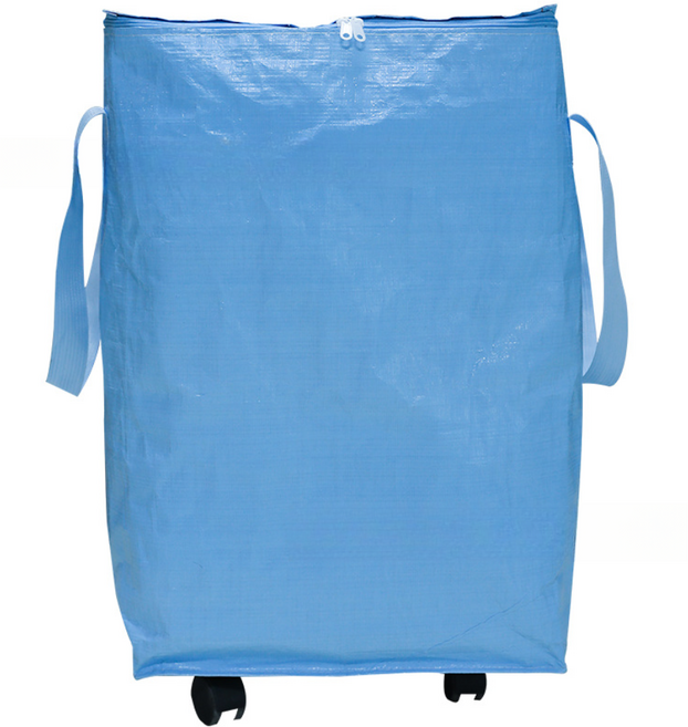 바퀴달린 수납 여행 가방 장바구니 캐리어 쇼핑카트 특대형 180L, 스카이블루, 1개