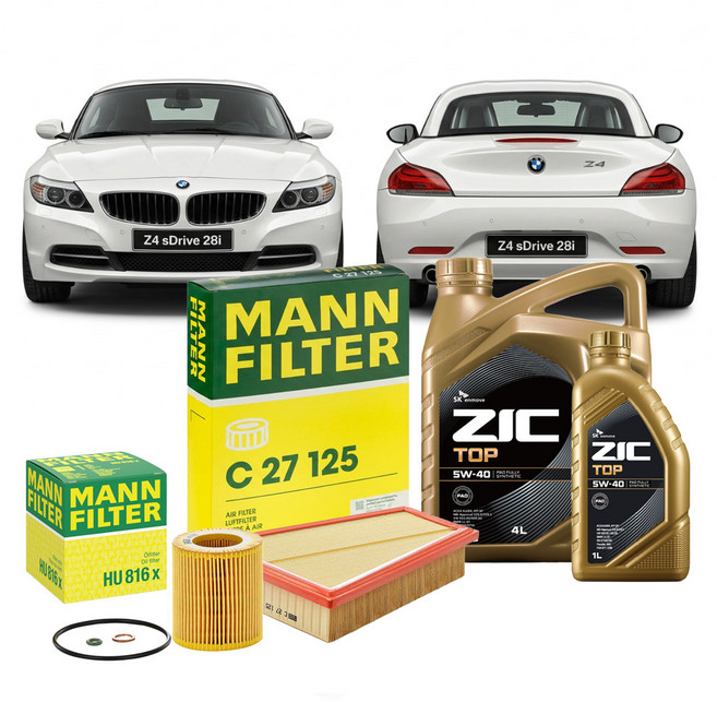 BMW Z4 sDrive 28i 11.09-16.08 Z4 sDrive 28i E89 N20B20A 가솔린 엔진오일세트 만필터+지크탑, 차량 정보 확인하였습니다.