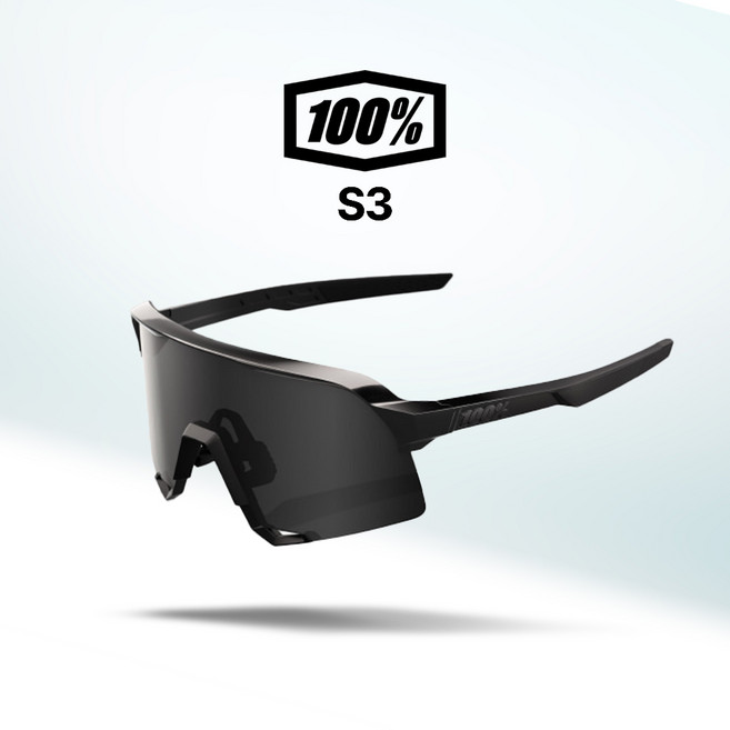 100% 고글 S3 자전거 야구 골프 스포츠 선글라스 100퍼센트 100프로(05), 26.글로스블랙매트블랙/블랙미러(42), 1개