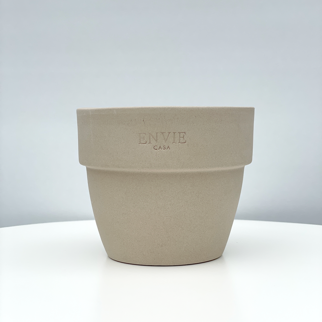 [가든팜] 앙비까사 베트남 도토리 팟 10호 베이지 피치 귀여운 인테리어 빈티지 토분 다육이 화분, 베이지 14호
