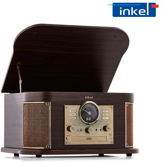 인켈 IK-A1090LP 턴테이블 올인원 블루투스 오디오 LP플레이어, 제조사색상