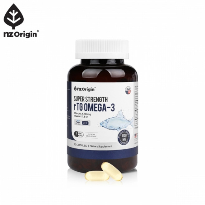 엔젯오리진 슈퍼 스트렝스 알티지 오메가3 108.72g, 90정, 1개