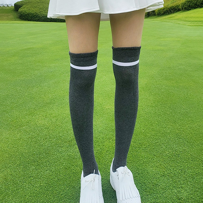 쫀쫀한 오버니삭스 골프 테니스 흘러내림방지 양말 롱삭스 니삭스