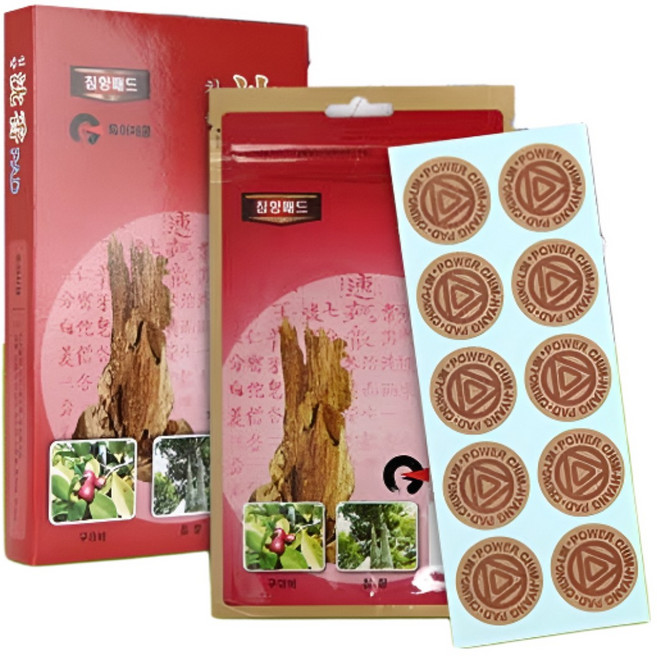 캠핑야그 구아바 침향 침향패드 동전파스 한방패치 한방패드, 1박스, 200매