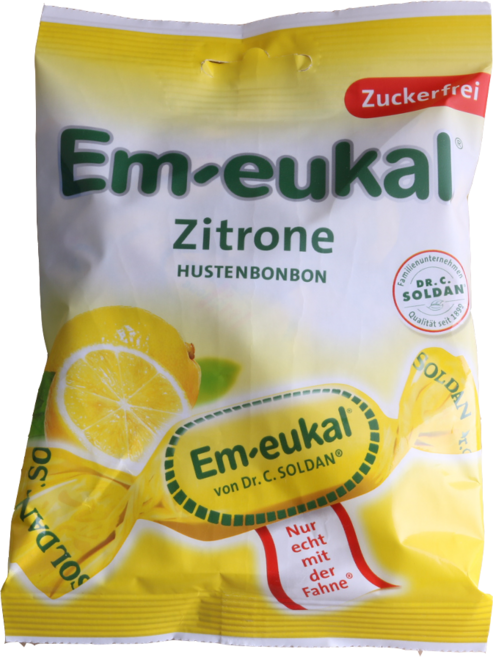 엠오이칼 레몬 무가당 독일 목캔디, 75g, 2개