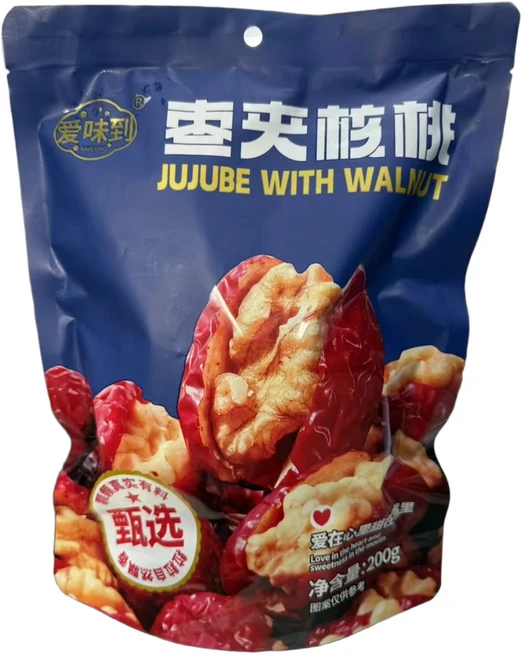 대추에 속은 호두 조죠호두 중국식품, 2개, 200g