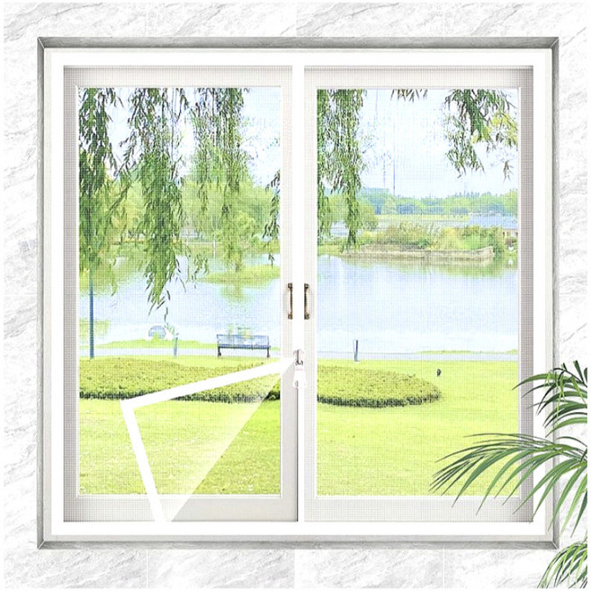 창문 벨크로 방충망 지퍼형