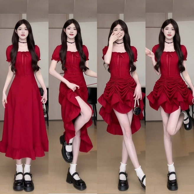 여성 여름 4웨이 롱 원피스 데일리룩 오피스룩 빅사이즈 원피스 하객룩 원피스