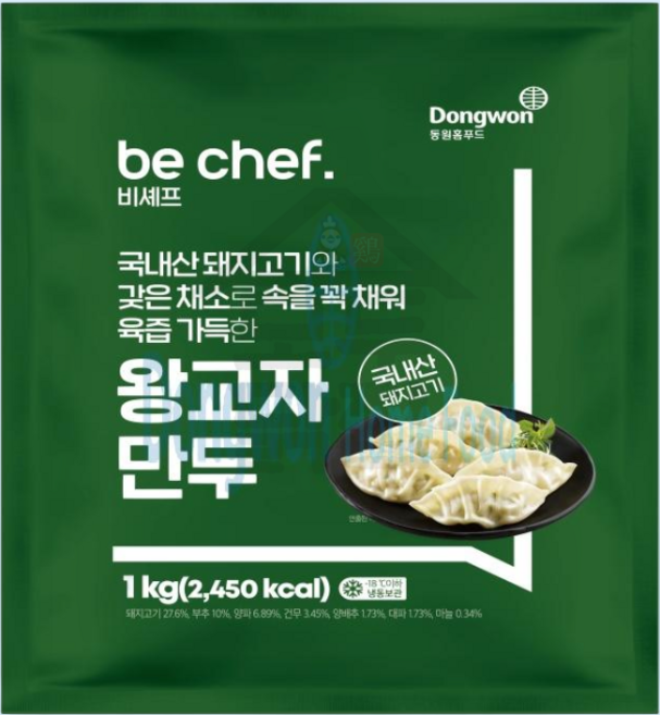 동원 홈푸드 비셰프 왕교자만두 1kg 육즙가득 냉동, 1개