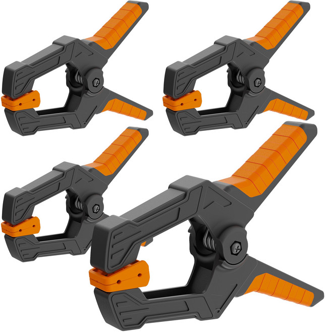 공구PXJ 6인치 목공용 촬영 배경지 다용도 고정 집게 클램프, 4개