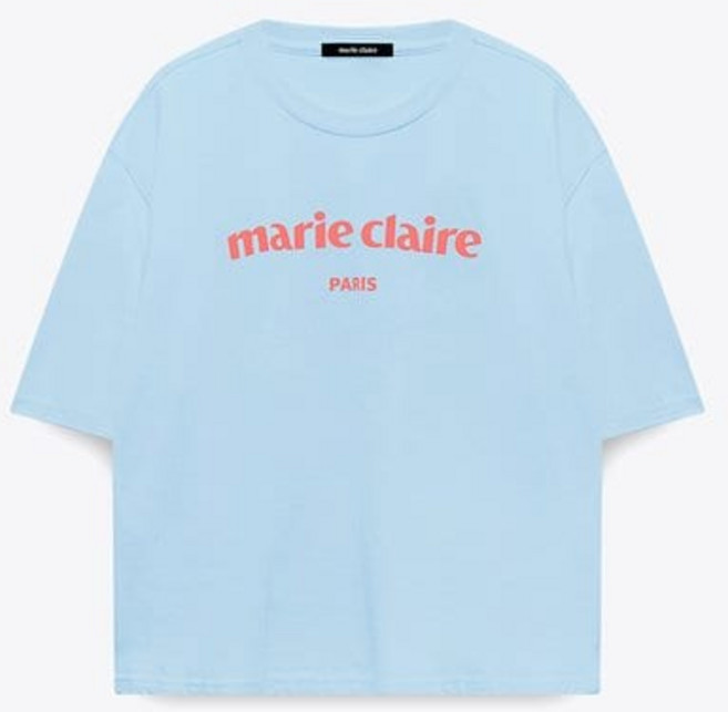 [백화점 정품] 마리끌레르 여성티셔츠 브랜드관 루즈핏 레터링 티셔츠(MAFBTS04MLB)