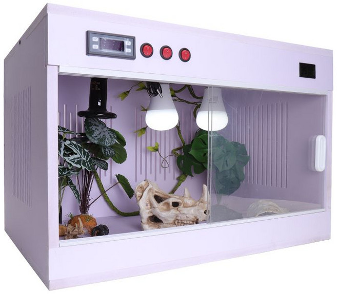 사육장 포맥스 도마뱀 파충류 뱀 육지거북 고슴도치 하우스 자동온도조절, 50X30X30 스마트 모델