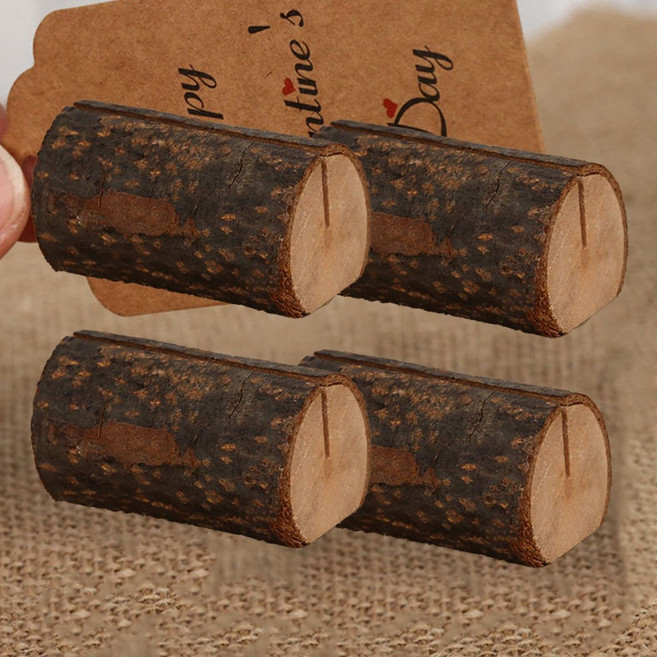 라리브 명함꽂이 우드 홀더, 가로, 4개, 1단