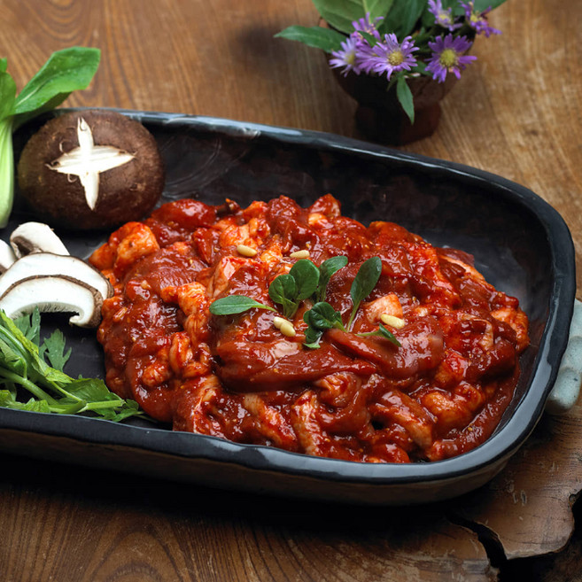 [우체국쇼핑]두메산골 전주 오리양념주물럭 300g * 5팩 5, 1개