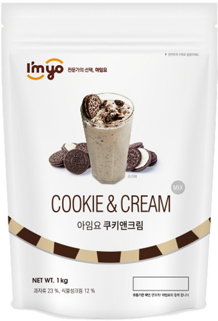 아임요-쿠키앤크림1kg x12, 1kg, 12개, 1kg, 1개입