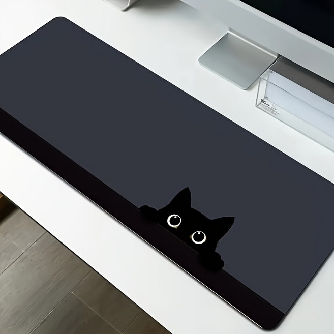 에센셜00 게이밍 마우스 장패드 800*300mm 미끄럼 방지, 1개, 블랙