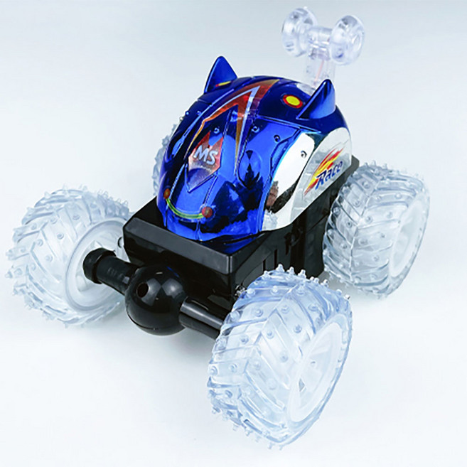 무선조정 LED 스턴트 액션 RC카 비보잉 퍼포먼스, 블루, 1개