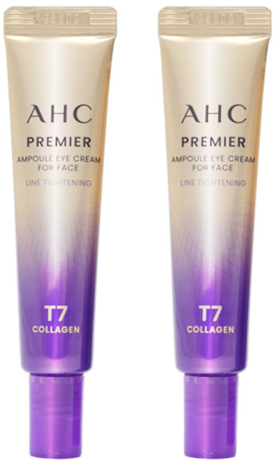 AHC 프리미어 앰플 아이크림 포 페이스 라인 타이트닝, 12ml, 2개