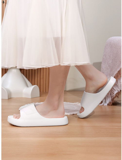 부드러운 실내/사무실/야외 겸용 슬리퍼B-0401white