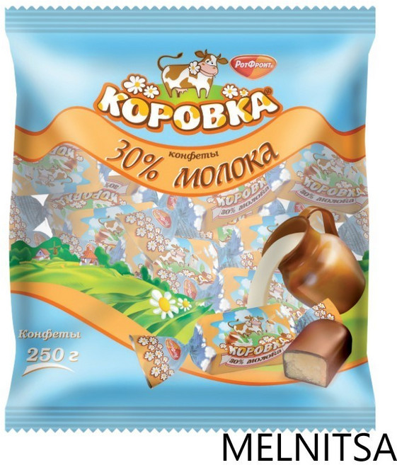 초콜릿 코로브카 250g KOROVKA CHOCOLATE WITH CHOCOLATE ICING 250g, 1개