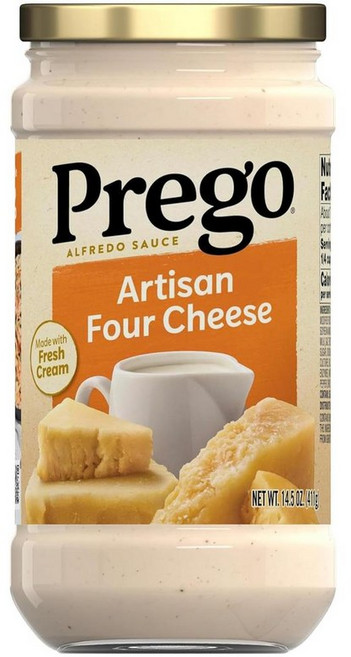 Prego 프레고 이탈리안 파스타 소스 아티산 포 치즈 알프레도 411g, 1개