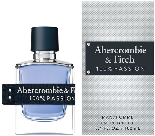 Abercrombie & Fitch 100% PASSION 男性淡香水, 1個, 100ml