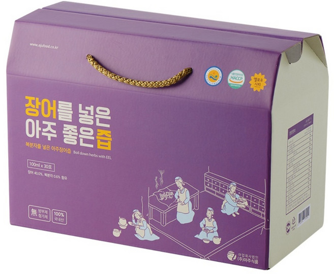 아주식품 복분자 장어즙, 30개, 100ml
