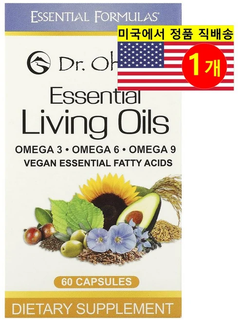 닥터 오히라 에센셜 리빙 오일 60 정, 1개, 60정 - 쿠팡