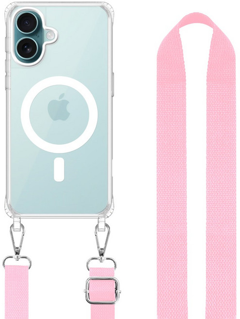 더조은셀러 맥세이프 세이프링 면소재 목걸이 스트랩 아이폰 케이스 크로스 줄