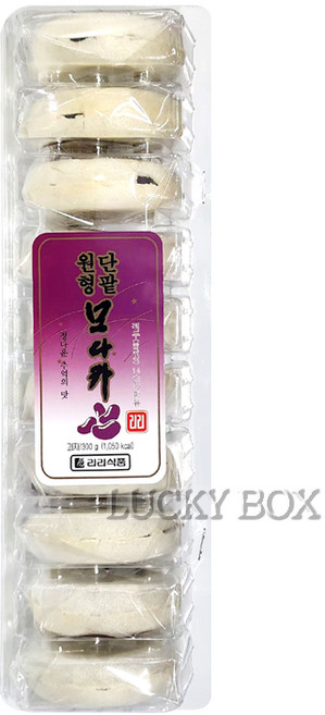 리리식품 원형 단팥 모나카 300g, 1개