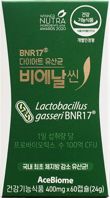 비에날씬 프로 다이어트 유산균, 1개, 60정