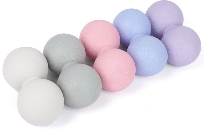 아이워너 TPE 듀얼 마사지볼, 스카이웨이 블루, 라이트그레이, 1개