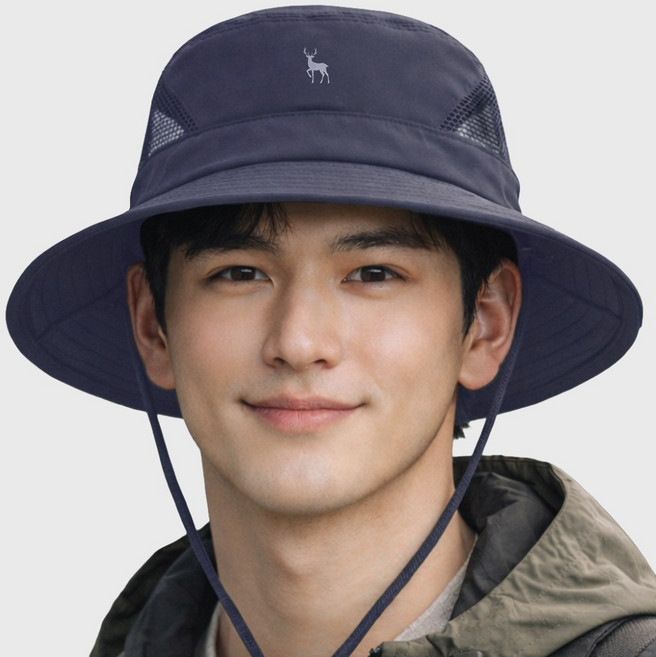 에버렛 자외선차단 대두 등산 낚시 모자, 차콜, XL(대두용 62mm)