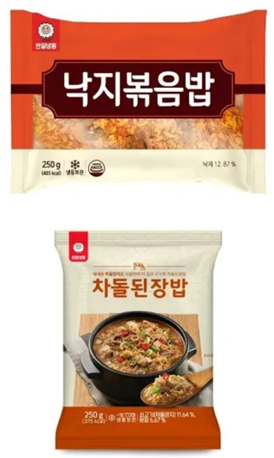 천일식품 볶음밥 (낙지 5봉+차돌된장 5봉), 1세트, 2.5kg