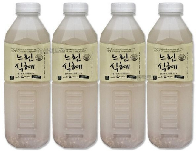 (매장정품) 코스트코 느린 식혜 1L X 4병 서정옥의 느린식혜 감주 153964 232745, 4개