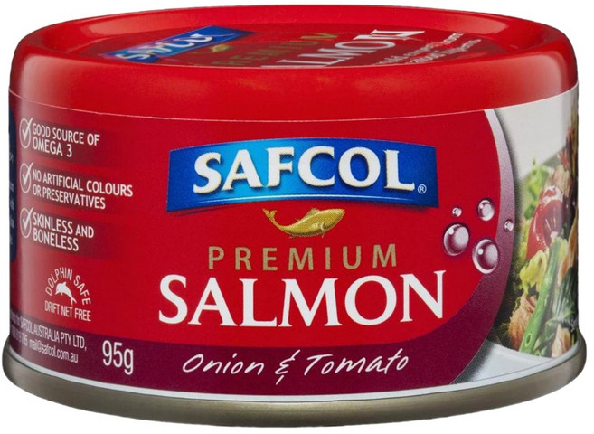 사프콜 프리미엄 토마토 양파 연어 살몬 95g Safcol Salmon Tomato & Onion, 1개