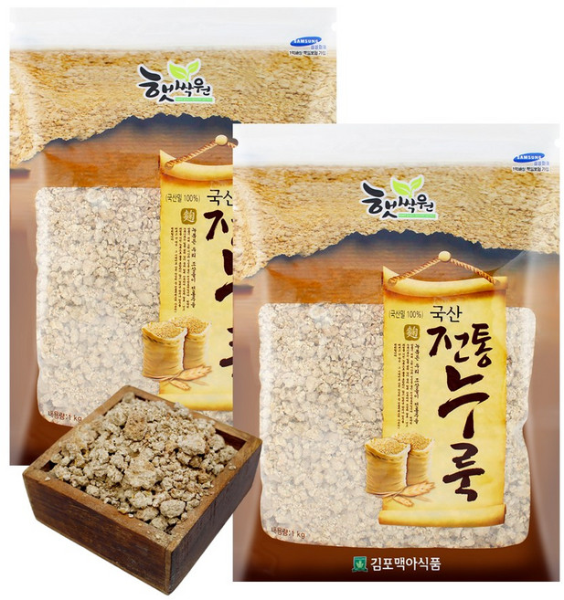 김포맥아식품 햇싹원 전통누룩 1kg, 2개