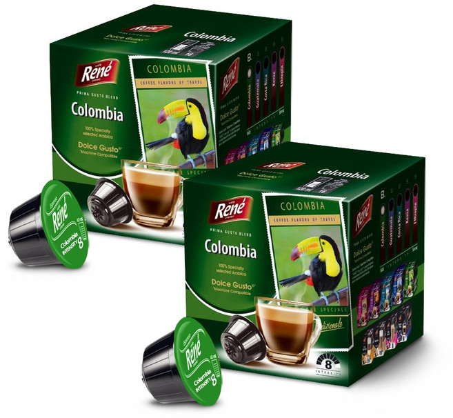 카페르네 돌체구스토 호환 캡슐커피 콜롬비아, 7g, 2개, 16개입