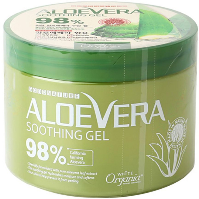 자연에서 얻은 수분공급 피부진정 보습 알로에 500g 수딩 젤, 1개