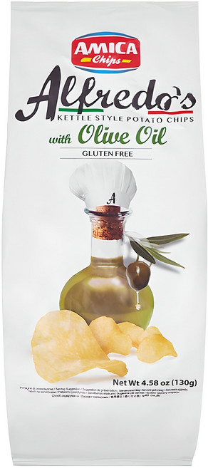 아미카칩스 아미카 알프레도 올리브오일 감자칩, 130g, 1개